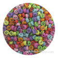 4*7mm colorful pearler acrylic alphabet letter beads